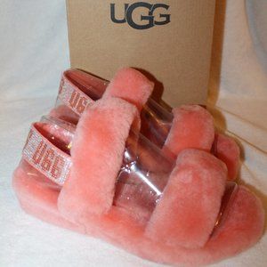 NIB WOMEN'S UGG OH YEAH BLING SHEARLING SANDALS‎